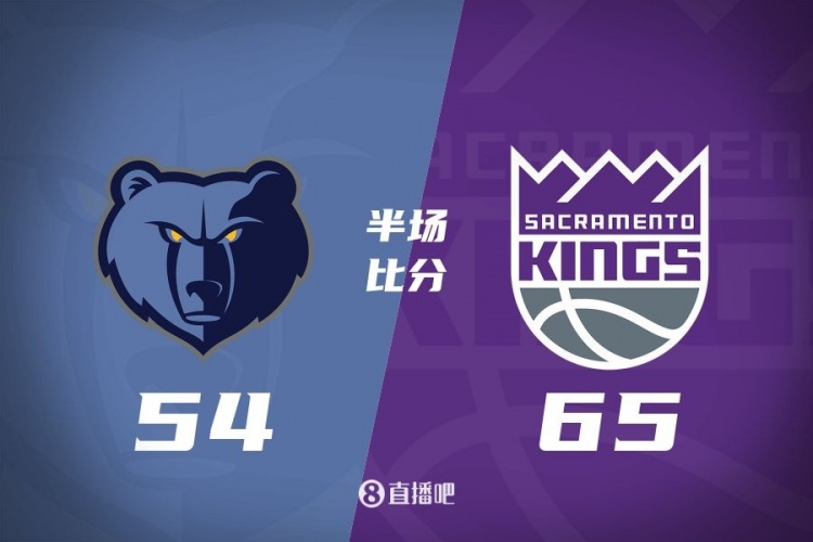 半场战报:拉文16分 蒙克15分 贝恩14+4 国王65-54领先灰熊11分