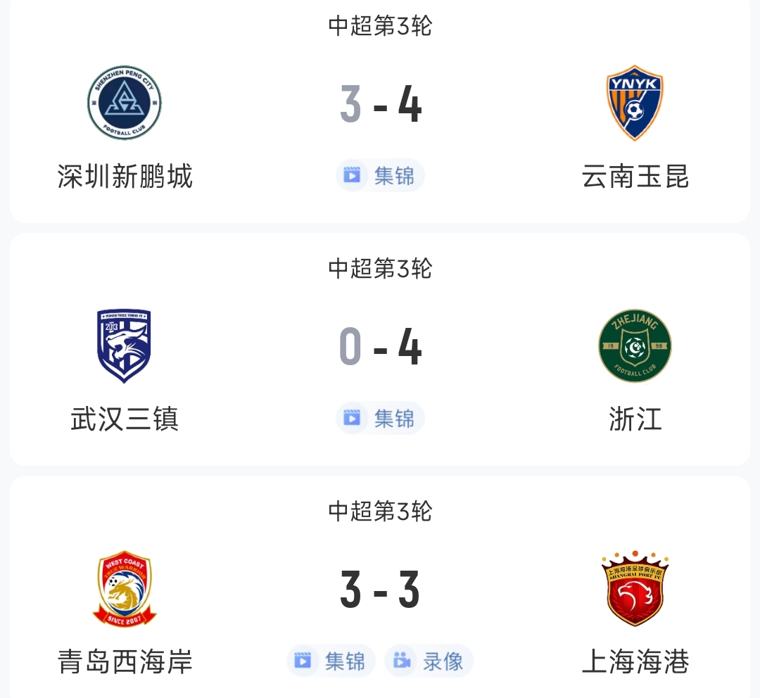 过瘾!今晚中超3场狂轰17球,红牌、送礼、绝平…要素拉满了!